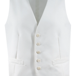 Gilet in misto lana color panna