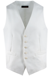 Gilet in misto lana color panna