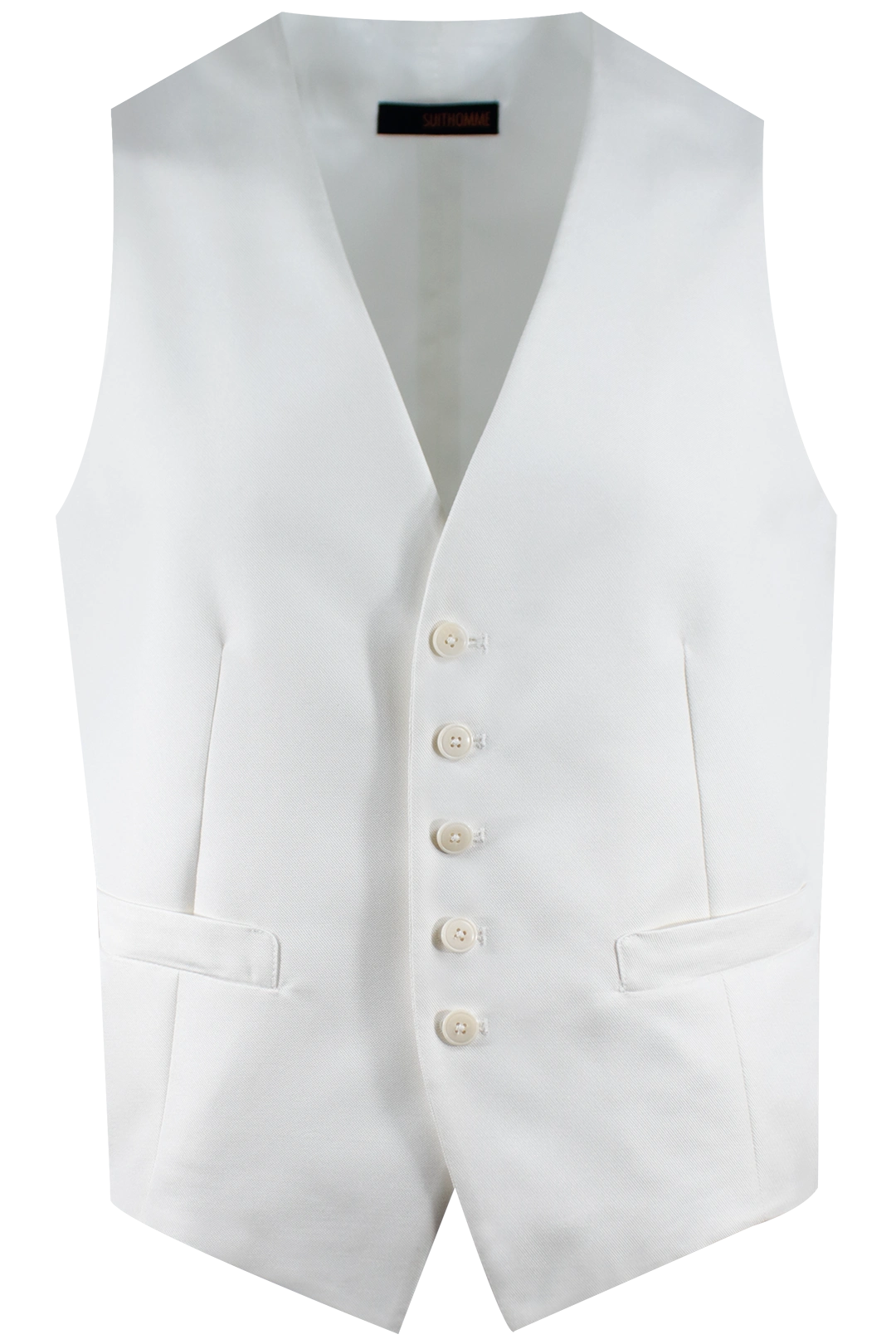 Gilet in misto lana color panna