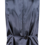 Gilet in pura lana blu gessata retro