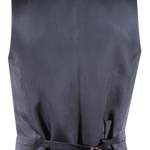 Gilet in pura lana grigia retro