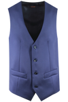 Gilet in pura lana bluette