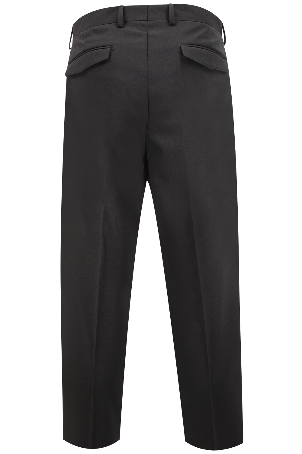 Pantalone Japan in tela di lana nero retro