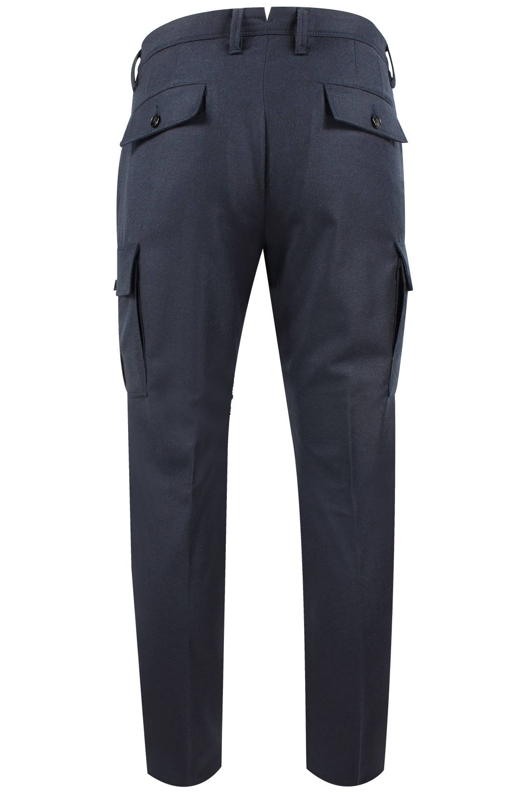 Pantalone cargo in lana blu retro