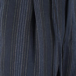 Pantalone con coulisse in jersey blu a righe pince