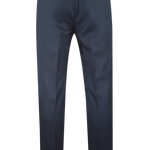 Pantalone con coulisse in lana blu retro