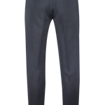 Pantalone con elastico in vita in tela di lana nera retro