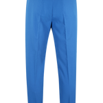 Pantalone con fibbie laterali in jersey azzurro retro