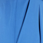 Pantalone con fibbie laterali in jersey azzurro tasca