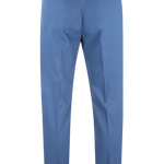 Pantalone con fibbie laterali in jersey blu retro