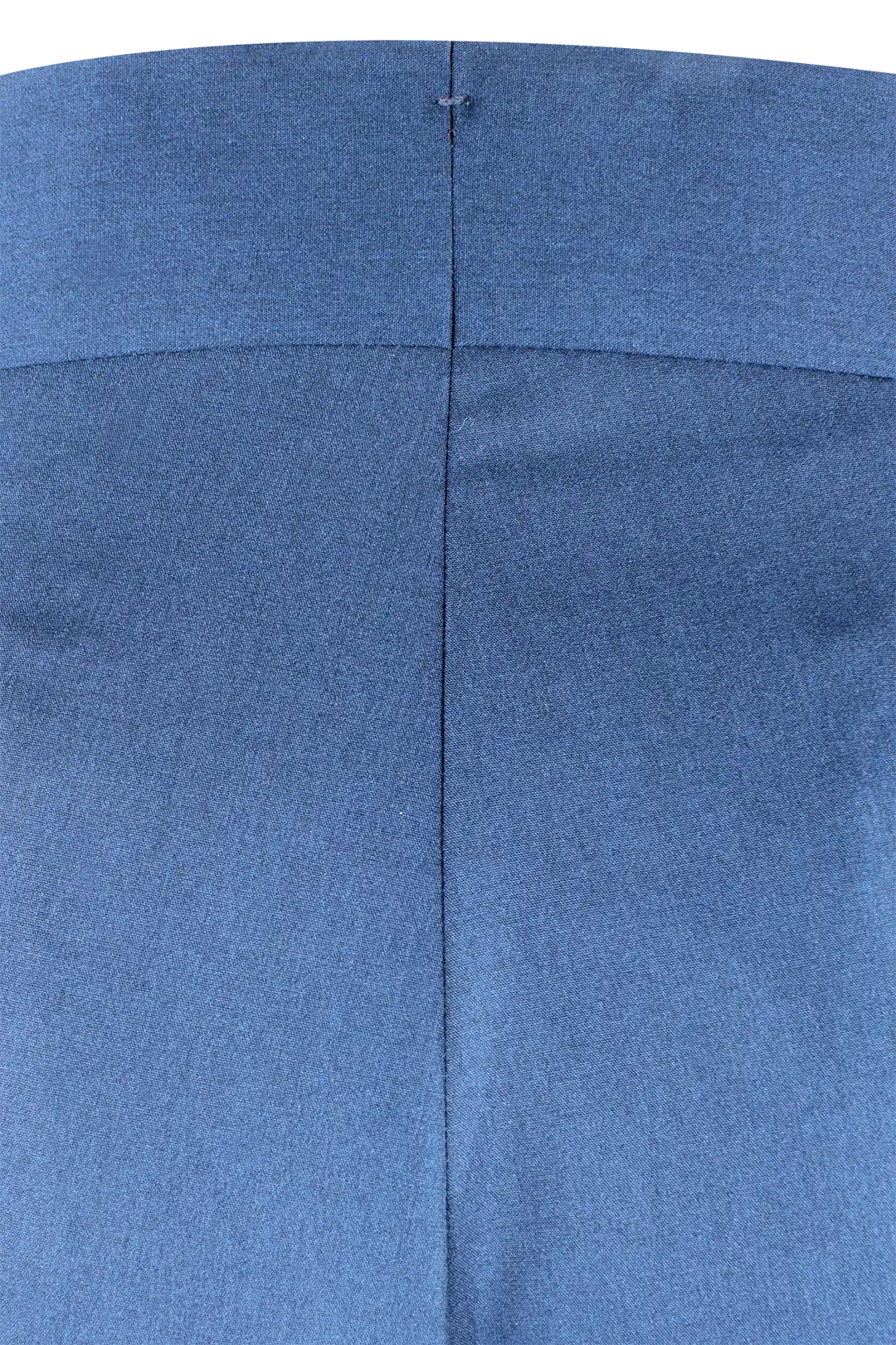 Pantalone con fibbie laterali in jersey blu tessuto