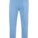 Pantalone con fibbie laterali in jersey celeste retro
