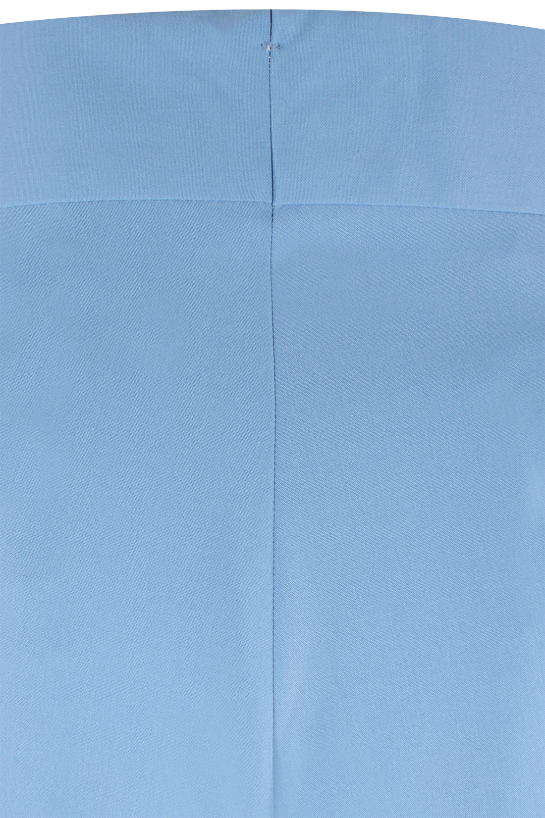 Pantalone con fibbie laterali in jersey celeste tessuto