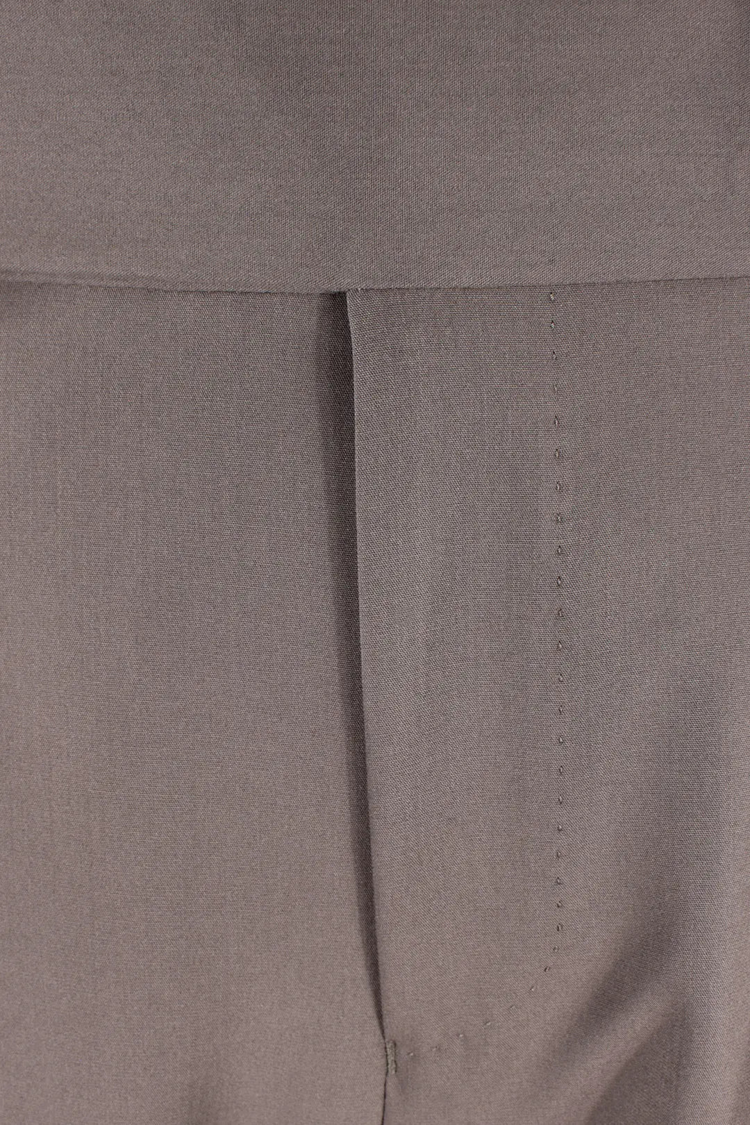 Pantalone con fibbie laterali in jersey greige patta