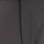 Pantalone con fibbie laterali in jersey marrone patta