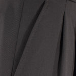 Pantalone con fibbie laterali in jersey marrone tasca