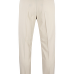 Pantalone con fibbie laterali in jersey sabbia retro