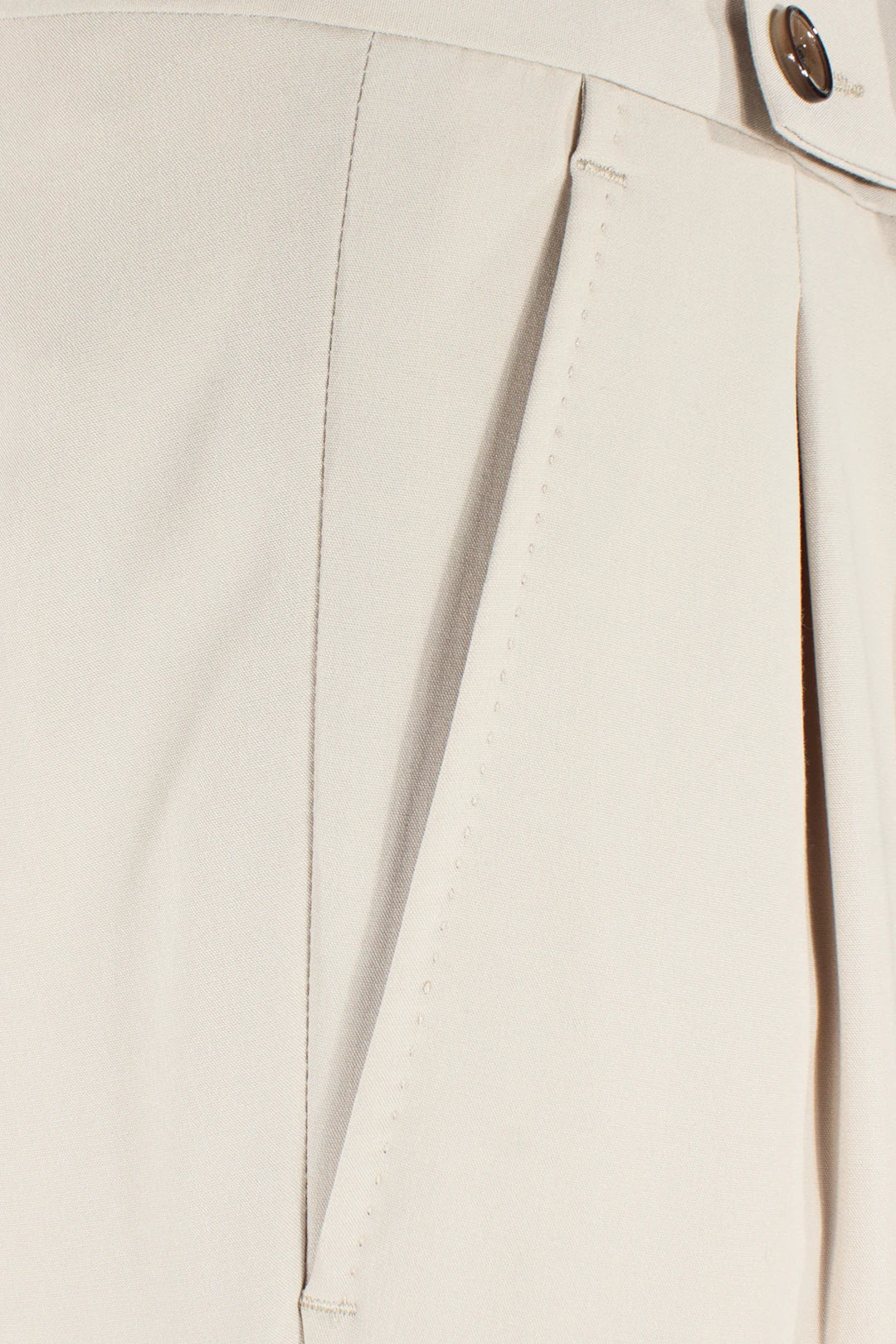 Pantalone con fibbie laterali in jersey sabbia tasca