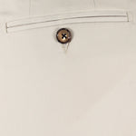 Pantalone con fibbie laterali in jersey sabbia taschino