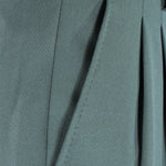 Pantalone con fibbie laterali in jersey verde tasca