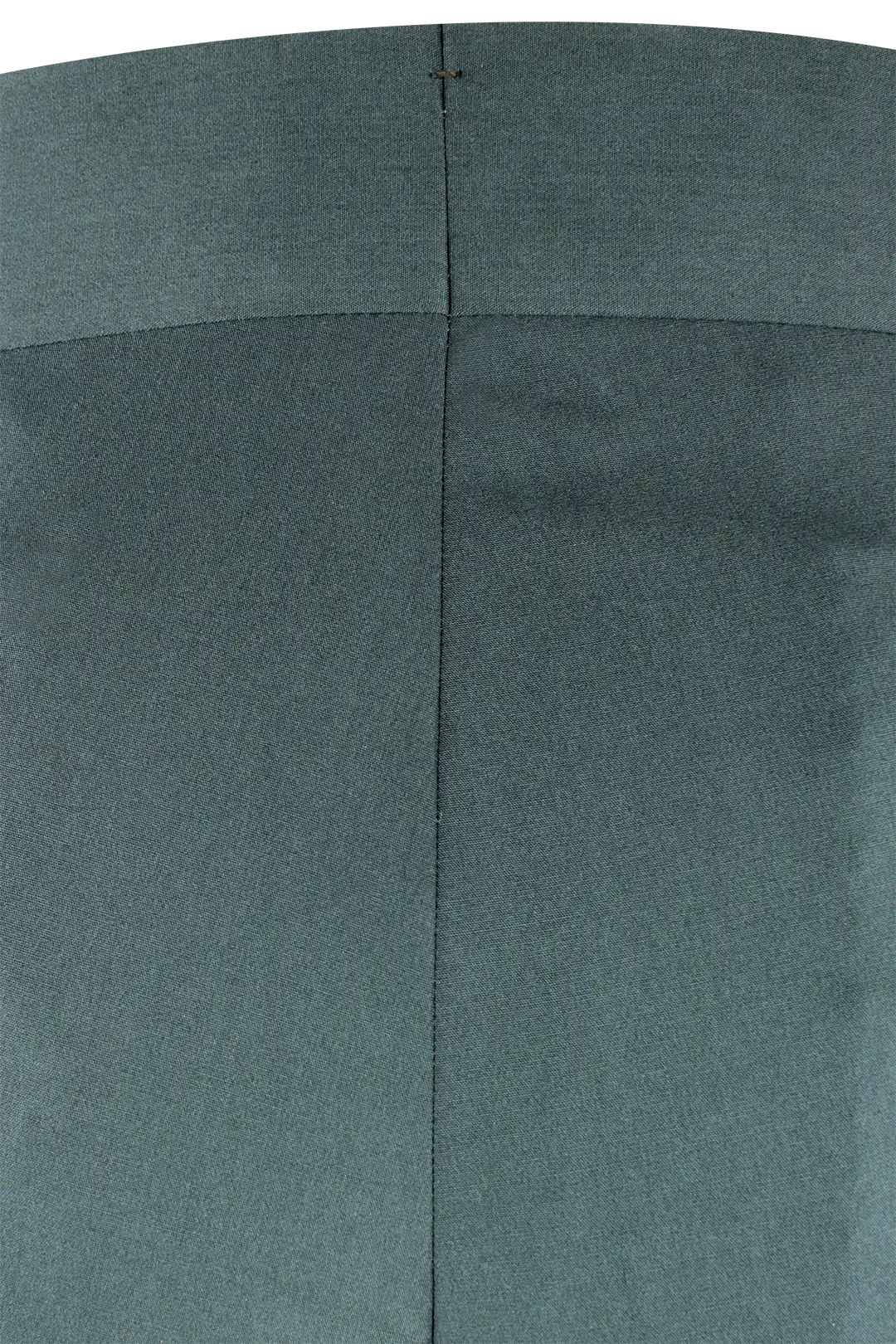 Pantalone con fibbie laterali in jersey verde tessuto