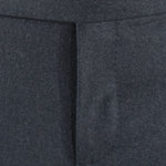 Pantalone con fibbie laterali in lana antracite patta