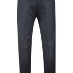 Pantalone con fibbie laterali in lana antracite retro