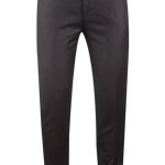 Pantalone con fibbie laterali in lana marrone