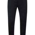 Pantalone con fibbie laterali in lana nera