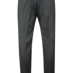 Pantalone con fibbie laterali in lana verde retro