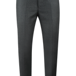 Pantalone con fibbie laterali in lana verde