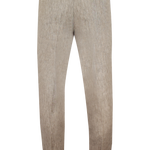 Pantalone con pince e coulisse in lino corda retro