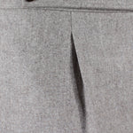 Pantalone con pince in flanella beige pince