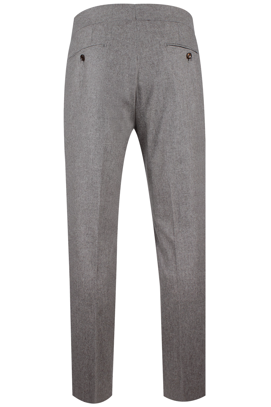 Pantalone con pince in flanella beige retro