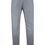 Pantalone con pince in flanella grigio chiaro retro