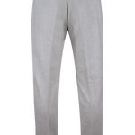 Pantalone con pince in flanella grigio perla retro