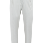 Pantalone con pince in jersey beige