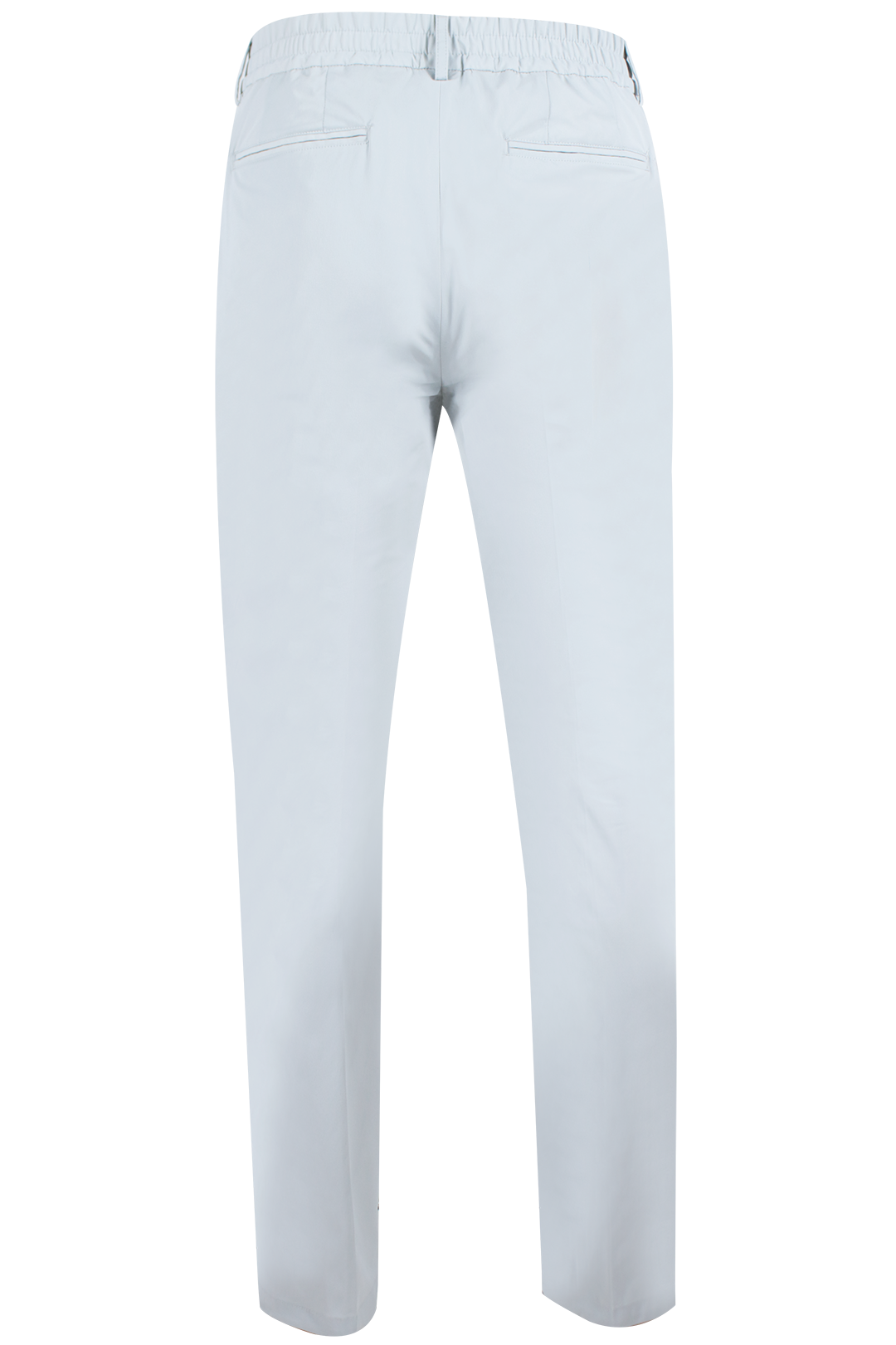Pantalone con pince in jersey grigio perla retro