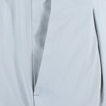 Pantalone con pince in jersey grigio perla tasca