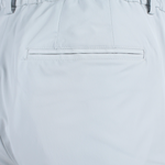 Pantalone con pince in jersey grigio perla taschino