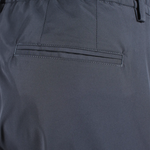 Pantalone con pince in jersey nero taschino