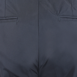 Pantalone con pince in jersey nero tessuto