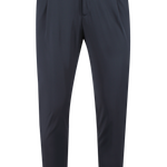 Pantalone con pince in jersey nero