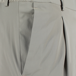 Pantalone con pince in jersey tortora tasca