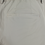 Pantalone con pince in jersey tortora taschino