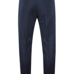 Pantalone con una pince in lana blu scuro retro
