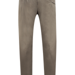 Pantalone in cotone tinto capo grigio tortora retro