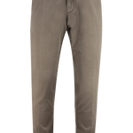 Pantalone in cotone tinto capo grigio tortora