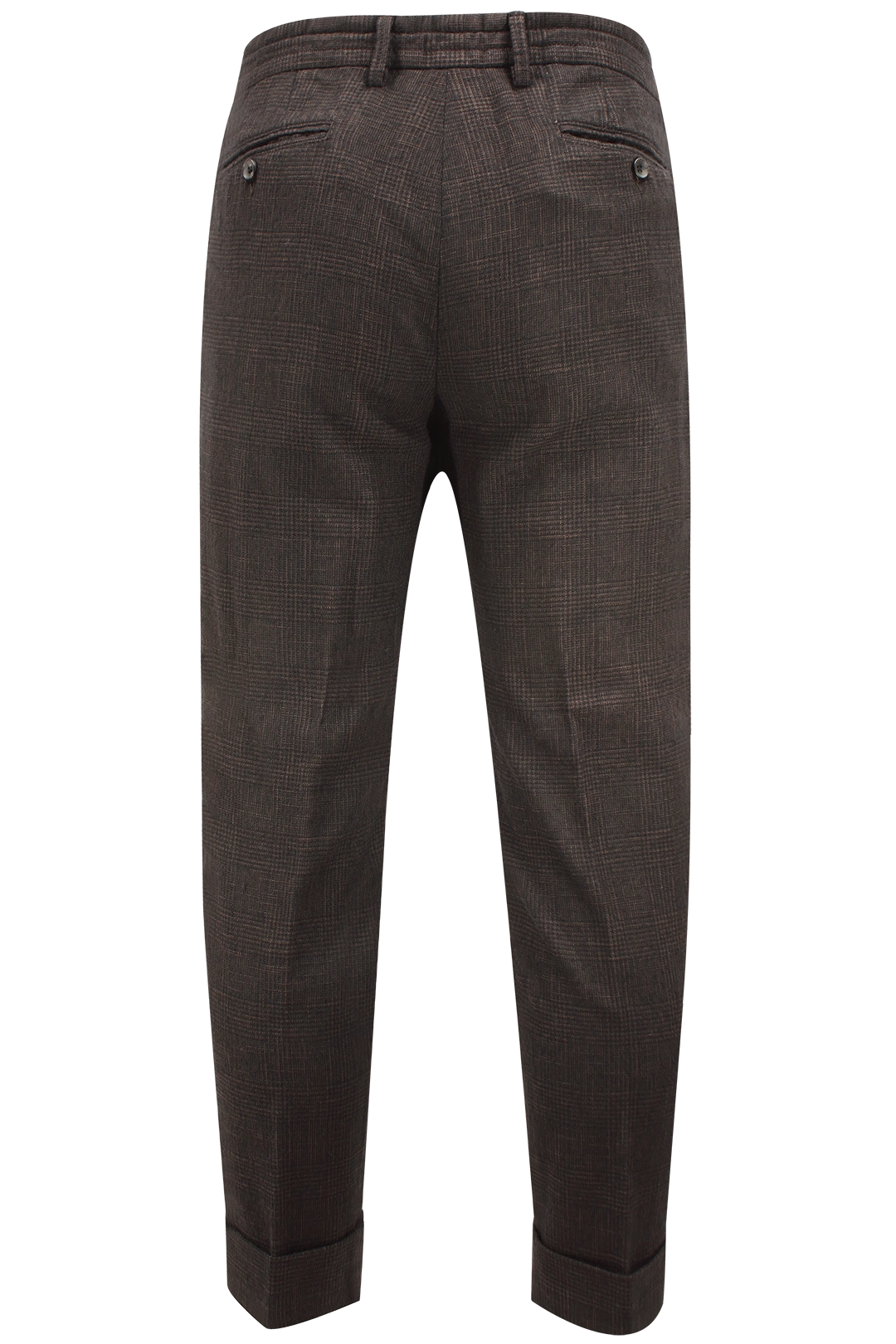 Pantalone con coulisse in tessuto principe di Galles moro retro