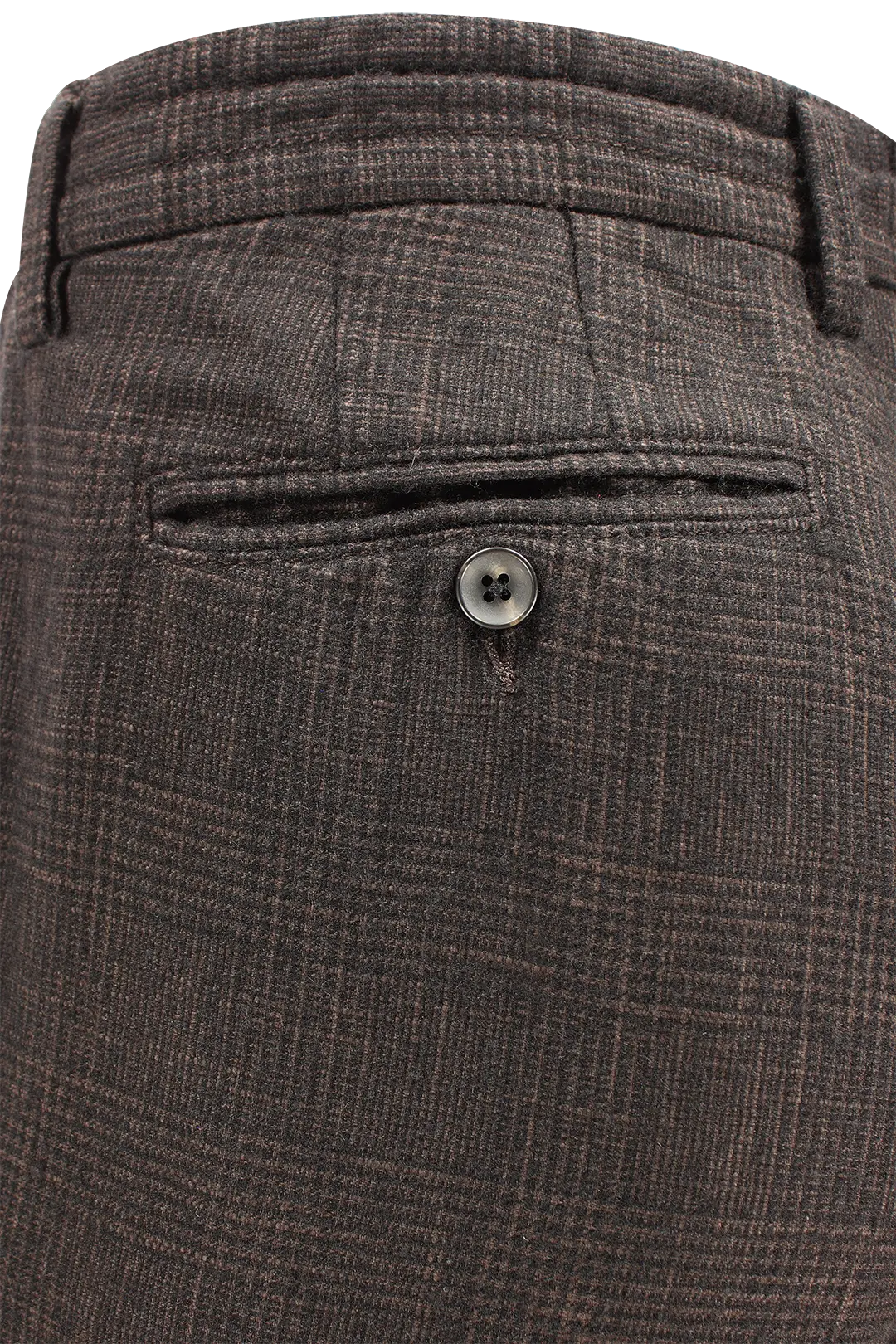 Pantalone con coulisse in tessuto principe di Galles moro tasca